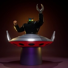 Dr Zero nemico di Fantaman fan art model kit resina stampa 3D