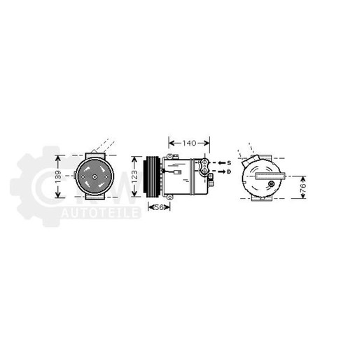 Compressore climatizzatore per - compressore,