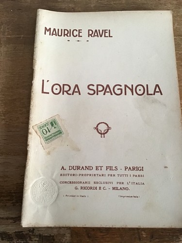 Libretto opera ravel - m.,