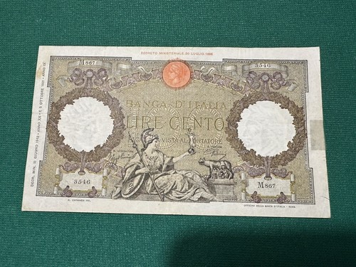 100 lire roma guerriera - lire, decr
