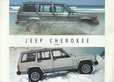 MB206. “JEEP CHEROKEE MOD 1990”–6 page BROCHURE DEPLIANT PROSPEKT Published 1990
