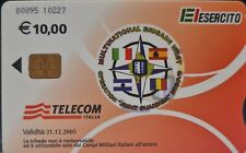 Esercito -Joint Guardian Kosovo-  carta telefonica vintage