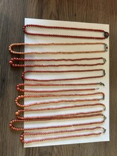9x Collana di Corallo Antico