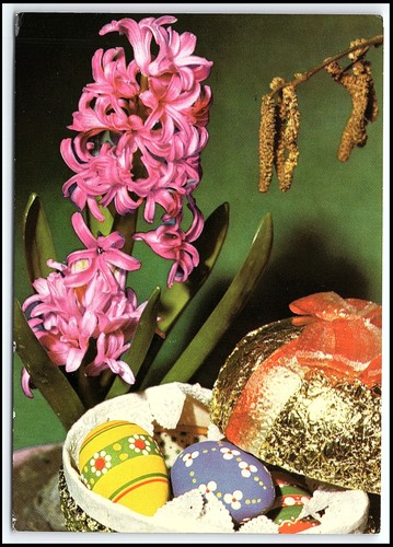 Uova decorate giacinto