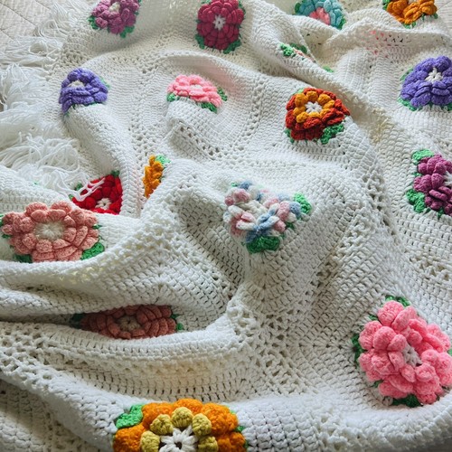 Coperta all uncinetto quadrata - coperta,