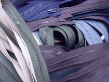 CERNIERA CHIUSURA LAMPO DIVISIBILE CATENA 8 VARIE MISURE COLORI 1 O 2 CURSORI