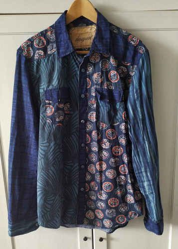 Desigual blu casual camicia - desigual,