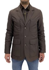 Giacca giubbino, field jacket uomo NAVIGARE, marrone con pettorina, sconto 70%.