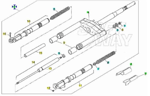 Forcella completa aprilia - forcella,
