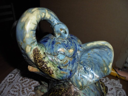 Scultura ceramica elefante - scultura,