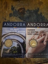 Rara Coppia Andorra 2021 In Folder Ufficiale