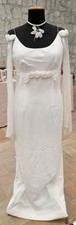 Abito da Sposa seta bianco vintage nuovo sartoria cucito a mano anni 90 tag. 42