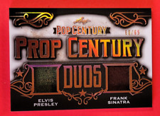 Elvis Presley & Frank Sinatra RELIC SWATCH CARD INDOSSATA #d60/65 21 FOGLIA POP CENTURY