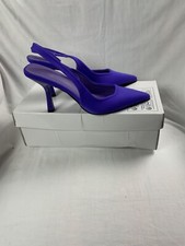 Scarpe con tacco da donna, colore Viola in tessuto,  tg. 35 IT