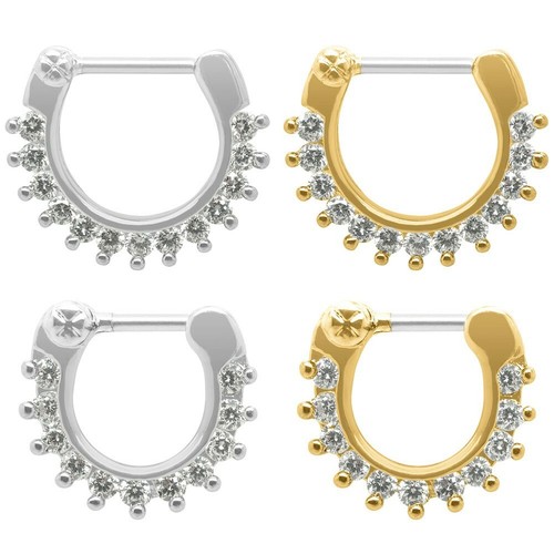 Piercing strass setto strass