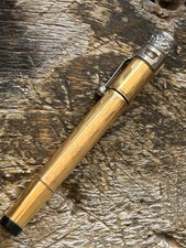 Penna Stilografica Rientrante RECORD Laminata Oro.primi 900