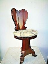 ANTICA SEDIOLINA DA TOILETTE - EPOCA IMPERO - MOGANO - ITALIA - INIZI '800