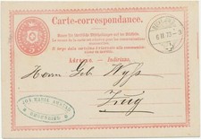 SVIZZERA 1873 5 C colomba da