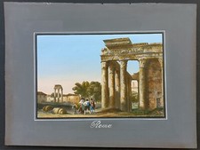 stampa antica 1837 Audot Roma