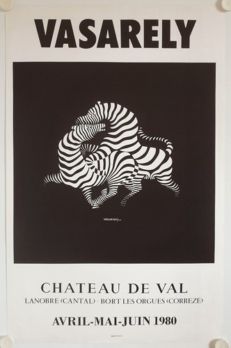 Affiche vasarely 1980 chateau - 1980,