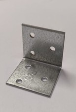 LASTRINA DI GIUNZIONE ANGOLARE MULTIFORI 40x40MM - SPESSORE 2MM - IN ACCIAIO ...