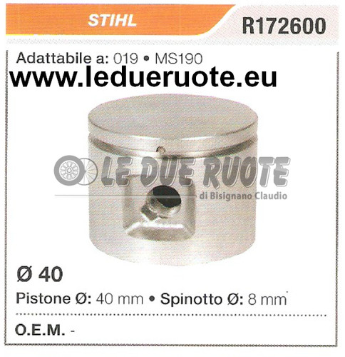 R172600 pistone completo - r172600, stihl