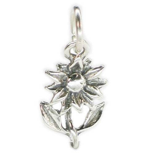 Ciondolo fiore argento - fiore,