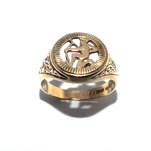 Anello signet zodiacale oro - anello,