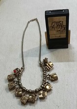 COLLANA A 11 CIONDOLI E MANYMOREHORSES MIGUEL BERROCAL +PANNELLINO A 15 RIQUADRI