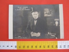 L.2 CARD UNGHERIA MAGYAR 1918 CINEMA FILM MUTO ACTOR OLAF FONSS SMOKE SIGARETTA