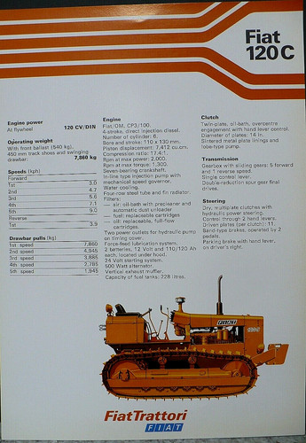 Brochure trattore cingolato