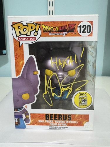 Beerus funko pop signed sdcc - funko,