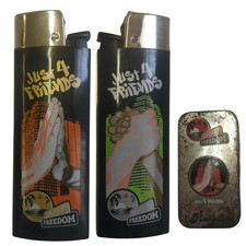 ACCENDINO COLLEZIONE SMOKING ENJOY FREEDOM JUST 4 FRIENDS RARISSIMI IN COFANETTO
