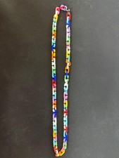 Collana Stampata 3d Unisex Multicolor Taglia unica regolabile