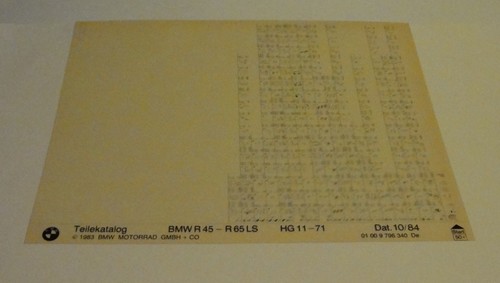 Microfiche catalogo ricambi - catalogo,
