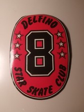 Adesivo sticker vintage anni 80 casco moto auto stereo STAR SKATE CLUB DELFINO 8