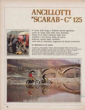 advertising TEST MOTO ANCILLOTTI SCARAB C 125 1972 MOTOITALIANE REGOLARITA EPOCA