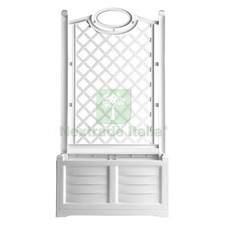 1PZ FIORIERA PVC RETTANGOLARE 'SEPARE'' COLORE FERRO BATTUTO: