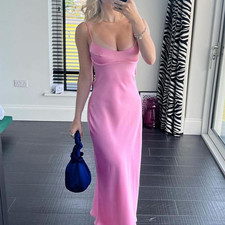 Abiti lunghi donna camis raso