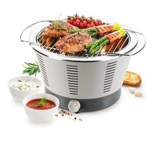 Barbecue da Tavolo, A Carbonella, 35x40 Acciaio Inossidabile, Grigio, Tescoma