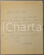 1941 ROMA Lettera Enzo MASETTI a Paola OJETTI per invio articolo - AUTOGRAFO