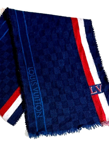 Sciarpa louis vuitton lana blu - vuitton,