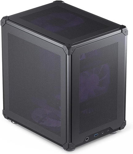 Black mini matx mesh - black,