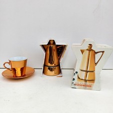 Piccola Caffettiera in ceramica  Da 1 Tazza Con Tazzina BRANDANI 