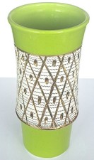 vaso italiano MCM verde e oro