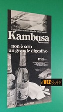 Pubblicità 1975 - KAMBUSA l'Amaricante liquore - Advertising Pubblicité ITALY