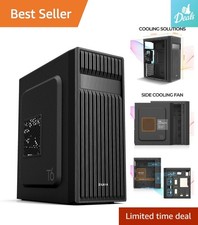 T6 Black Mid Tower ATX PC Case