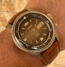 Orologio Orient Vintage Anni 80 Uomo 42mm Day-date Stile Diver Automatico...