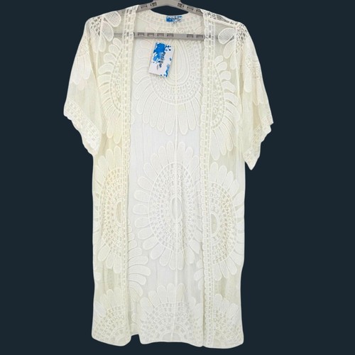 Cardigan kimono trasparente