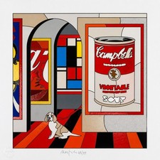 Ugo Nespolo Serigrafia Soup-er